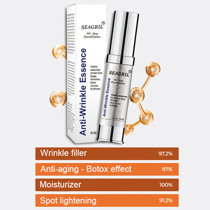 🔥 Full refund for no results after use🔥 2024, Exclusive American premium SEAGRILCOMPLEX technology and well-designed 1-minute wrinkle serum (✅ 1-minute permanent wrinkle reduction ✅ ).