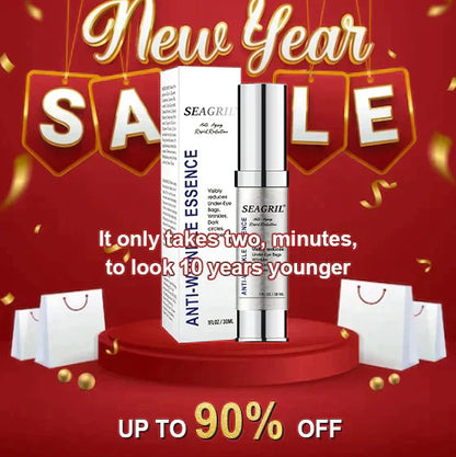 🔥 Full refund for no results after use🔥 2024, Exclusive American premium SEAGRILCOMPLEX technology and well-designed 1-minute wrinkle serum (✅ 1-minute permanent wrinkle reduction ✅ ).