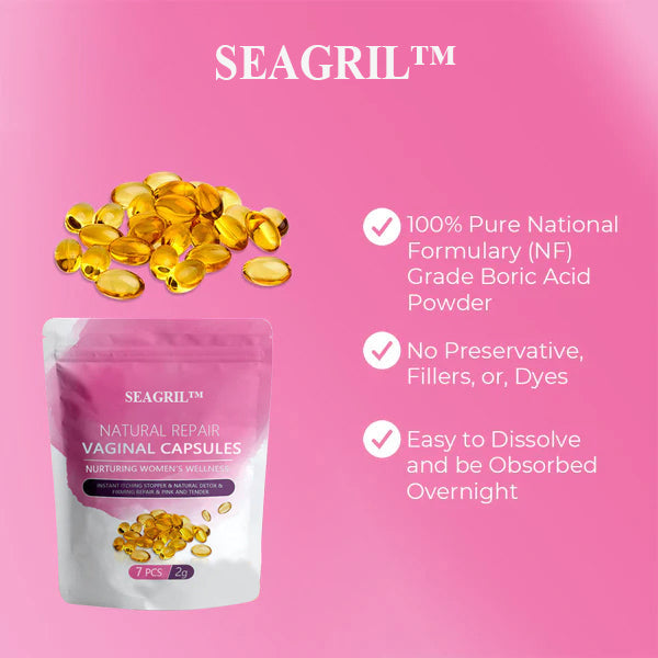 SEAGRIL™ Instant Itch Relief & Natural Detox & Firming Repair & Pink and Tender Natural Capsules🥥🥥